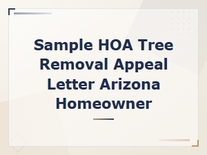 How to Appeal an Hoa Tree Removal Decision in Arizona